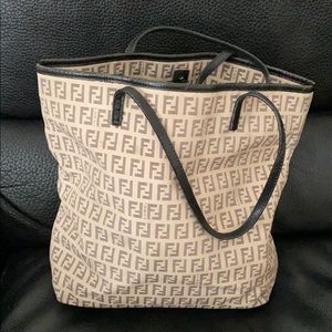 Fendi Monogram Vintage Canvas Tote